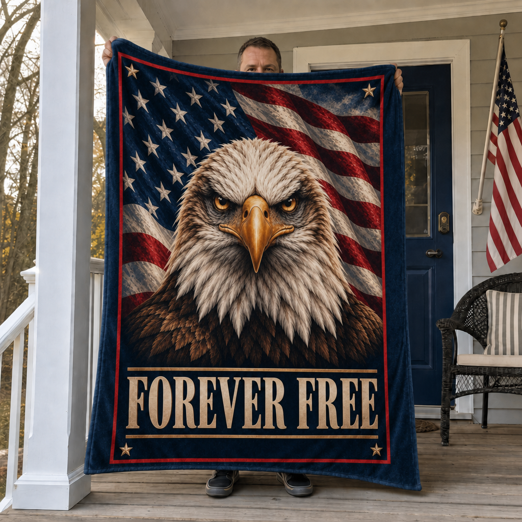 Forever Free Eagle Blanket