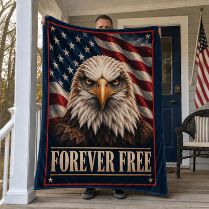 Forever Free Eagle Blanket