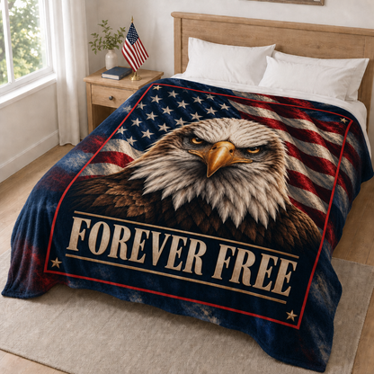 Forever Free Eagle Blanket