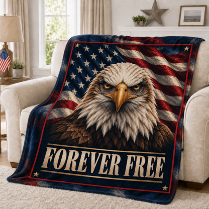 Forever Free Eagle Blanket