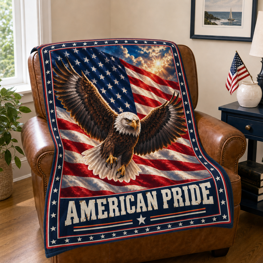 American Pride Eagle Blanket