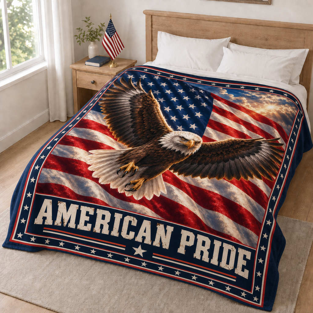 American Pride Eagle Blanket