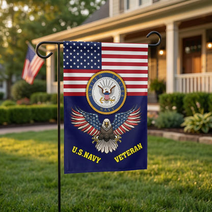 U.S. Navy Veteran Garden Flag